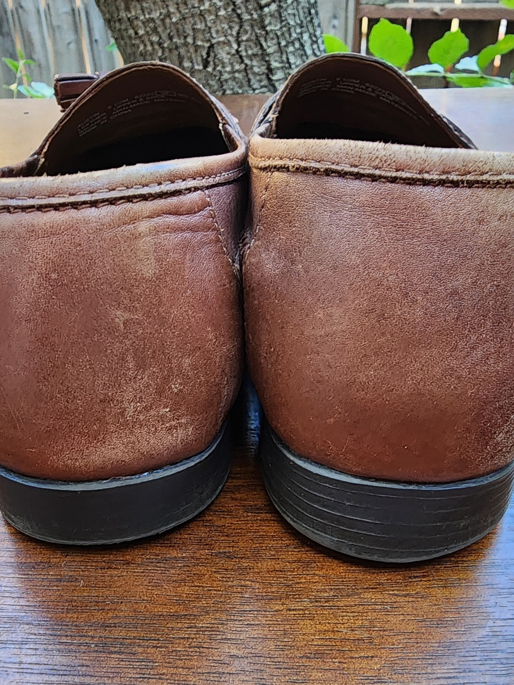 Giorgio Brutini Vintage Woven Leather Tassel Kiltie Loafers Dress Shoes Brown9.5 - Picture 5 of 11